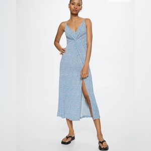 Light blue Mango midi dress